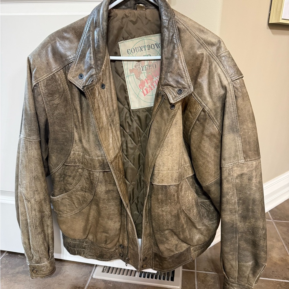 Men's Brown Leather Jacket